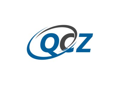 QCZ harfleri yaratıcı modern zarif logo tasarımı