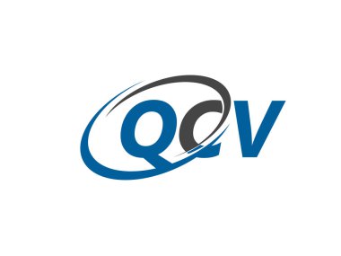 QCV harfleri yaratıcı modern zarif logo tasarımı