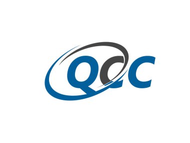 QCC harfleri yaratıcı modern zarif logo tasarımı