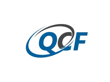 QCF harfleri yaratıcı modern zarif logo tasarımı