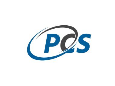 PCS harfleri yaratıcı modern zarif logo tasarımı