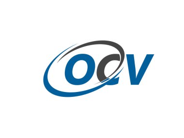 OCV harfleri yaratıcı modern zarif logo tasarımı