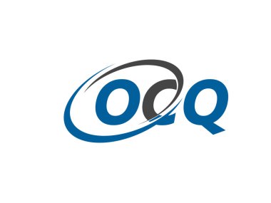 OCQ harfleri yaratıcı modern zarif logo tasarımı
