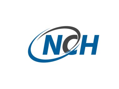 NCH harfleri modern zarif logo tasarımı