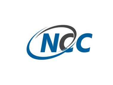 NCC harfleri yaratıcı modern zarif logo tasarımı