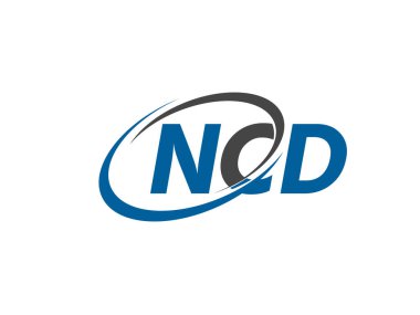 NCD harfleri yaratıcı modern zarif logo tasarımı