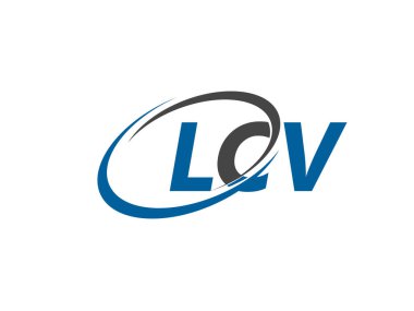 Logo tasarımı için grafik alfabe tipografisi, vektör illüstrasyonu, lcv harfleri