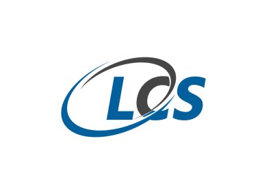 Logo tasarımı için grafik alfabe tipografisi, vektör illüstrasyonu, lcs harfleri