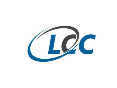 LCC harfi yaratıcı modern zarif logo tasarımı