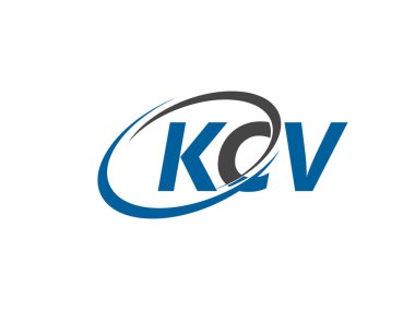 KCV harfi yaratıcı modern zarif logo tasarımı