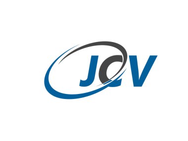 JCV harfi yaratıcı modern zarif logo tasarımı
