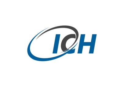 ICH mektup yaratıcı modern zarif logo tasarımı