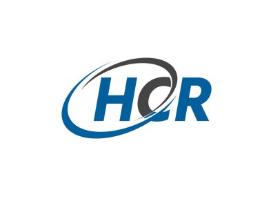 HCR harfi yaratıcı modern zarif logo tasarımı