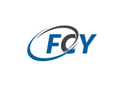 FCY harfleri yaratıcı modern zarif logo tasarımı