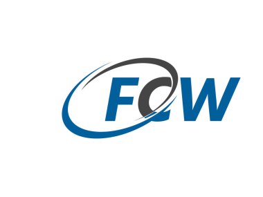 FCW harfleri modern zarif logo tasarımı