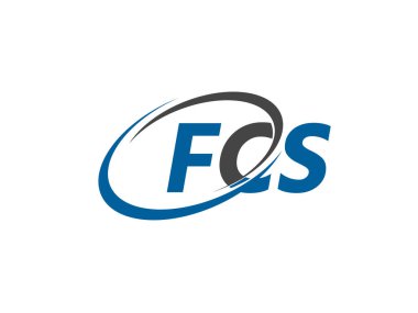 FCS harfleri yaratıcı modern zarif logo tasarımı