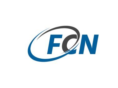 FCN harfleri yaratıcı modern zarif logo tasarımı
