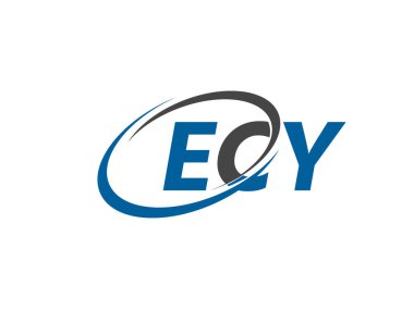 ECY harfleri yaratıcı modern zarif logo tasarımı
