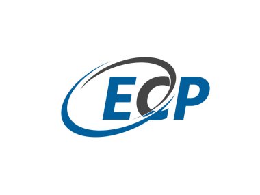 ECP harfleri yaratıcı modern zarif logo tasarımı