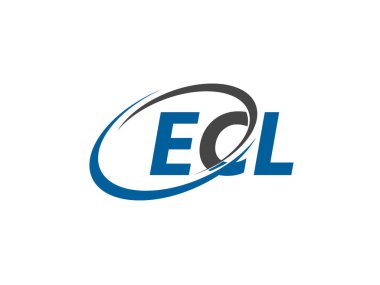 ECL harfleri modern zarif logo tasarımı