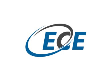 ECE harfleri yaratıcı modern zarif logo tasarımı