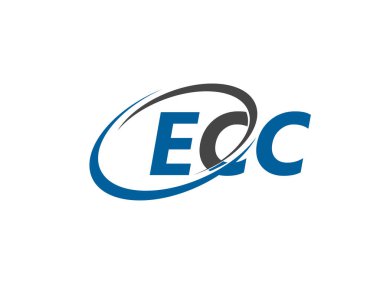 ECC harfleri yaratıcı modern zarif logo tasarımı