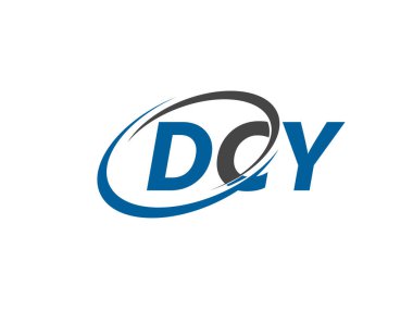 DCY harfleri yaratıcı modern zarif logo tasarımı