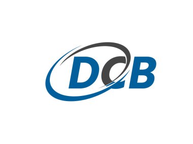 DCB harfleri modern zarif logo tasarımı