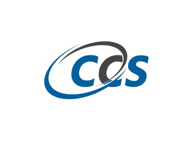 CCS harfleri modern zarif logo tasarımı.
