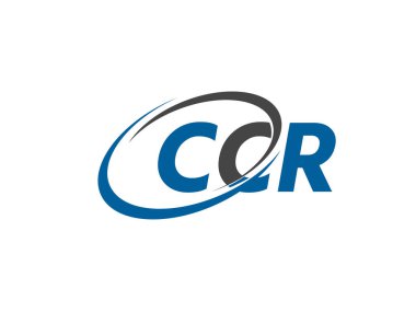 CCR harfleri modern zarif logo tasarımı.