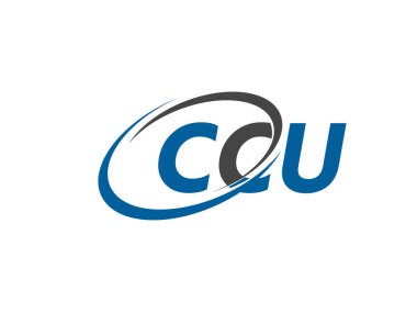 CCU harfleri modern zarif logo tasarımı.