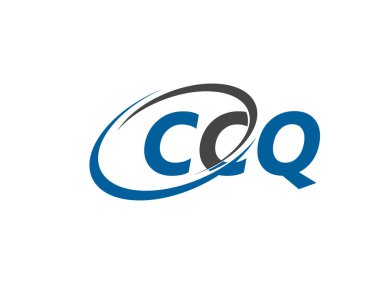 CCQ harfleri modern zarif logo tasarımı.