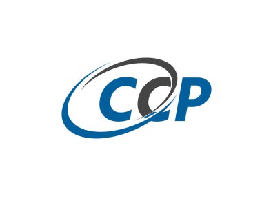 CCP harfleri modern zarif logo tasarımı.