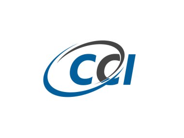 CCI harfleri modern zarif logo tasarımı.