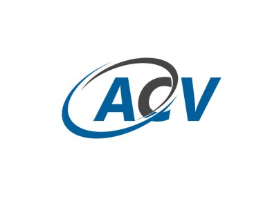 ACV harfleri modern zarif logo tasarımı