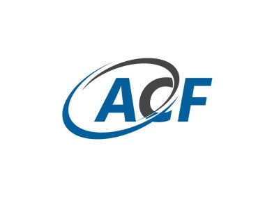 ACF harfleri yaratıcı modern zarif logo tasarımı