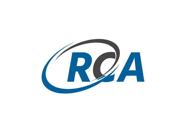Lettres Rca Créatif Moderne Élégant Design Logo Swoosh — Image vectorielle