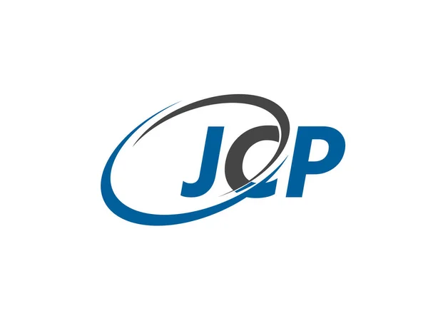 Jcp Harfi Yaratıcı Modern Zarif Logo Tasarımı — Stok Vektör