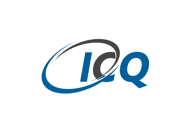 Icq Επιστολή Δημιουργική Μοντέρνα Κομψό Σχεδιασμό Λογότυπο Swoosh — Διανυσματικό Αρχείο