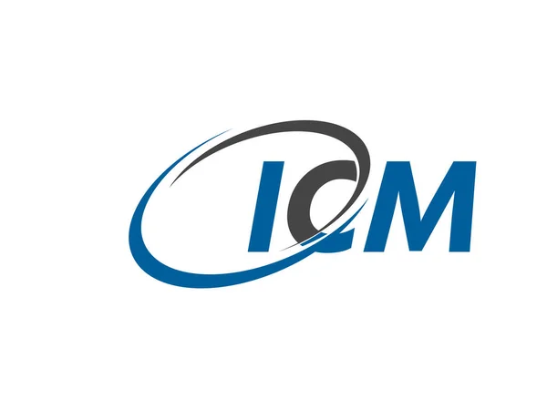 Icm Písmeno Kreativní Moderní Elegantní Swoosh Logo Design — Stockový vektor