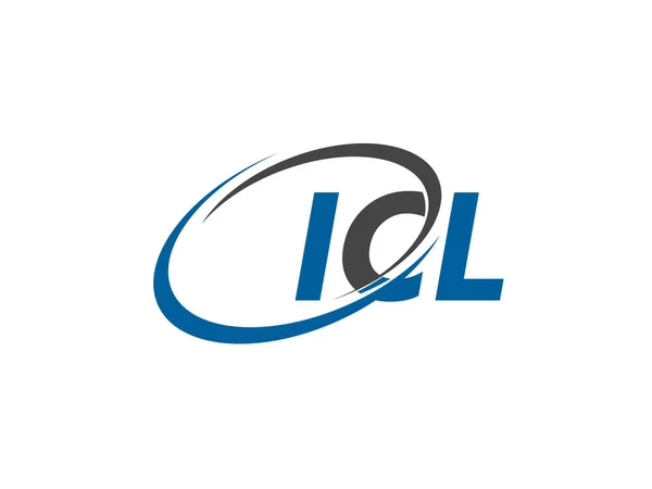 Icl Επιστολή Δημιουργική Μοντέρνα Κομψό Σχεδιασμό Λογότυπο Swoosh — Διανυσματικό Αρχείο