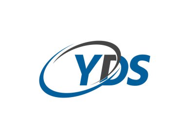 YDS harfleri logo tasarımı için grafik alfabe tipografisi