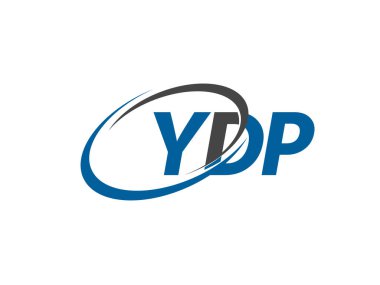 Logo tasarımı için YDP harfleri grafiksel alfabe tipografisi