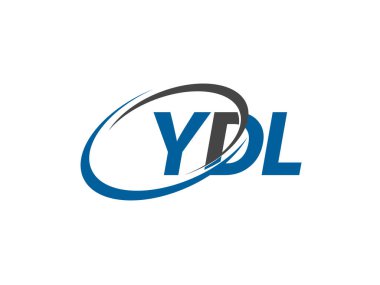 Logo tasarımı için YDL harfleri grafik alfabe tipografisi