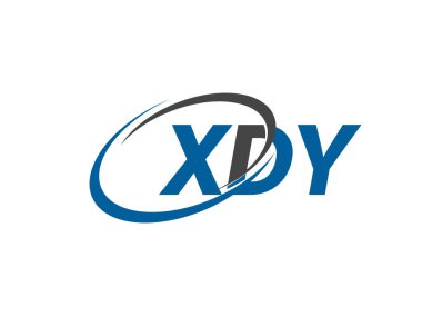 Logo tasarımı için XDY harfleri grafiksel alfabe tipografisi
