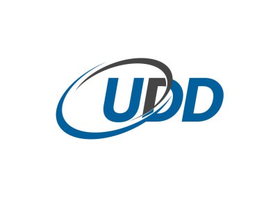 Logo tasarımı için UDD harfleri grafik alfabe tipografisi