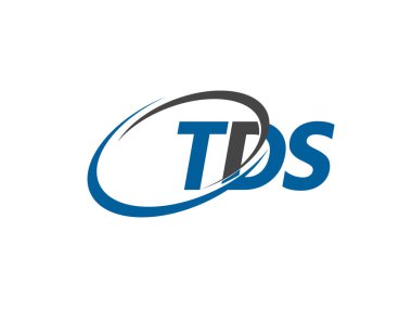 Logo tasarımı için TDS harfleri grafiksel alfabe tipografisi
