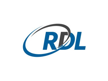 Logo tasarımı için RDL harfleri grafiksel alfabe tipografisi