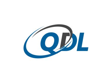 Logo tasarımı için QDL harfleri grafik alfabe tipografisi