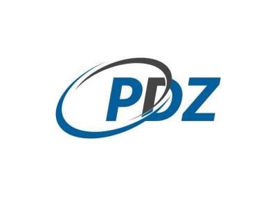 Logo tasarımı için PDZ harfleri grafik alfabe tipografisi